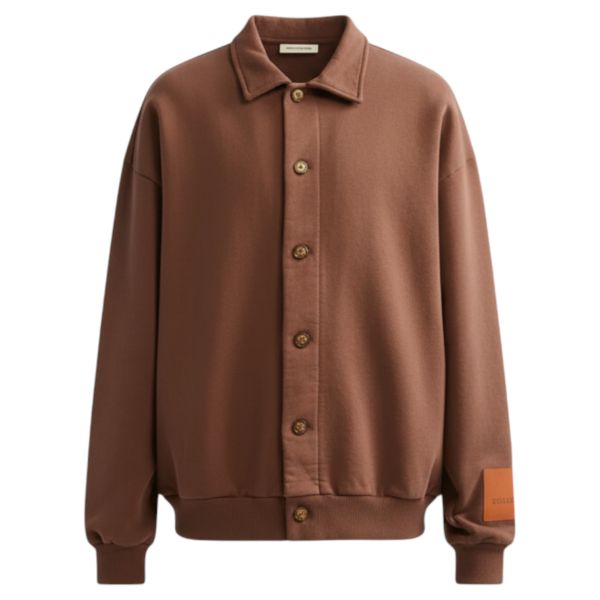 ANGE Projects Button Up Vest Bruin