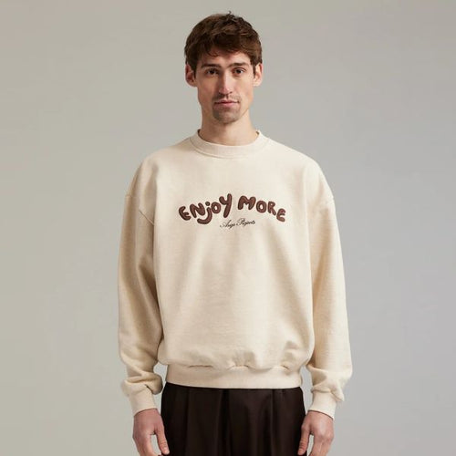Ange Projects Enjoy More Sweater Off White