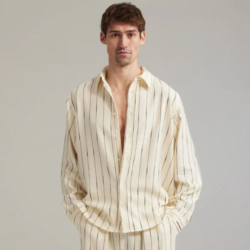 Ange Projects Linen Overhemd Beige