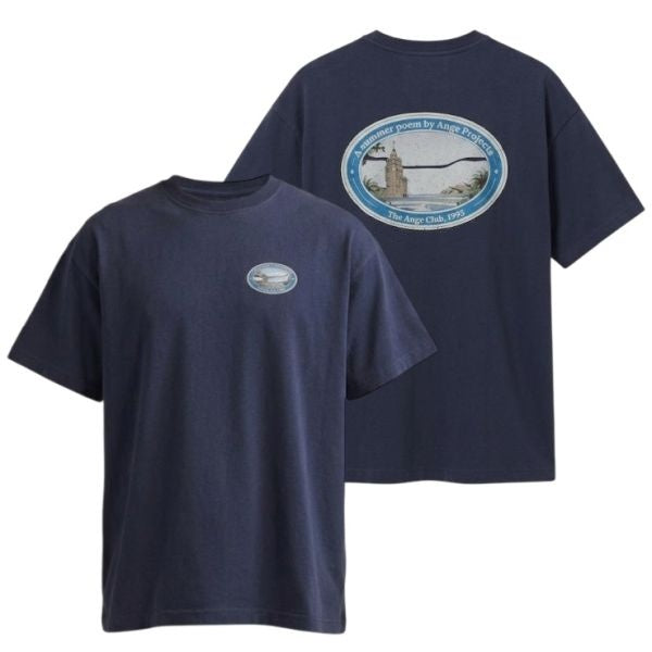 Ange Projects Summer Poem T-shirt Navy