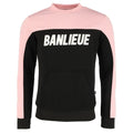 Banlieue 3d sweater zwart roze
