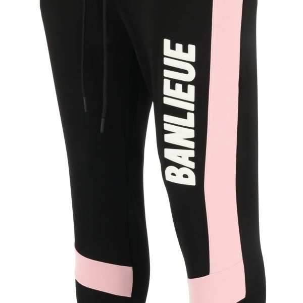 Banlieue 3d trainingsbroek zwart roze