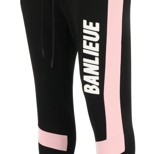 Banlieue 3d trainingsbroek zwart roze