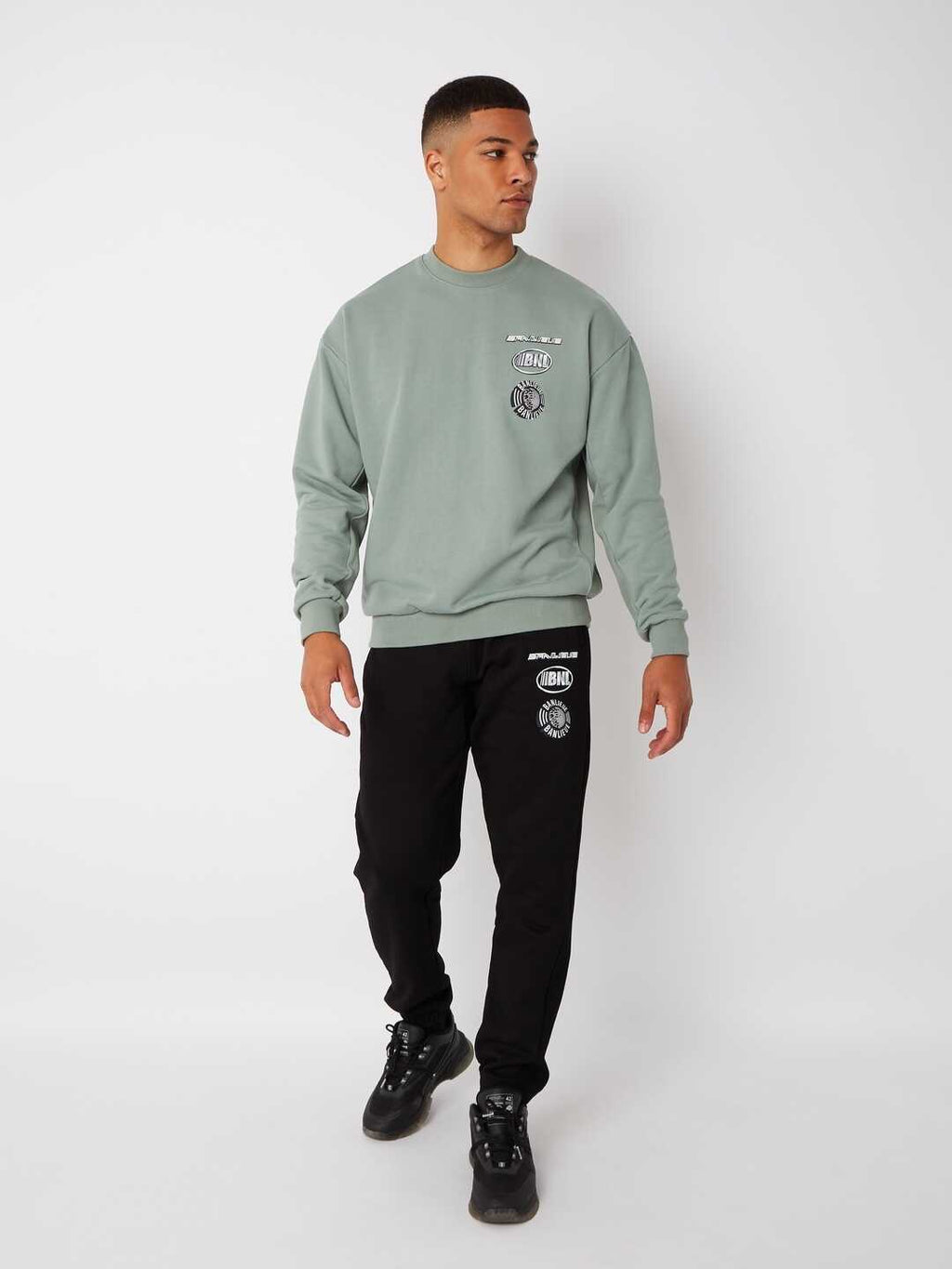 Banlieue Chrome Sweater Glacier Blauw
