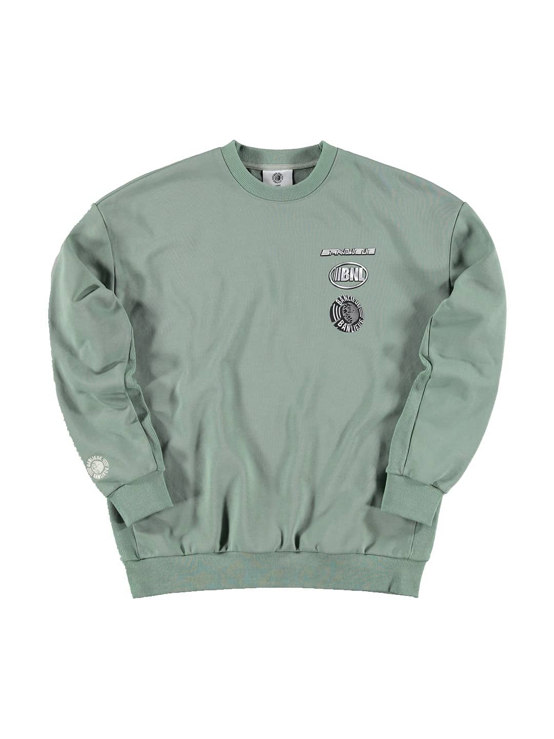 Banlieue Chrome Sweater Glacier Blauw