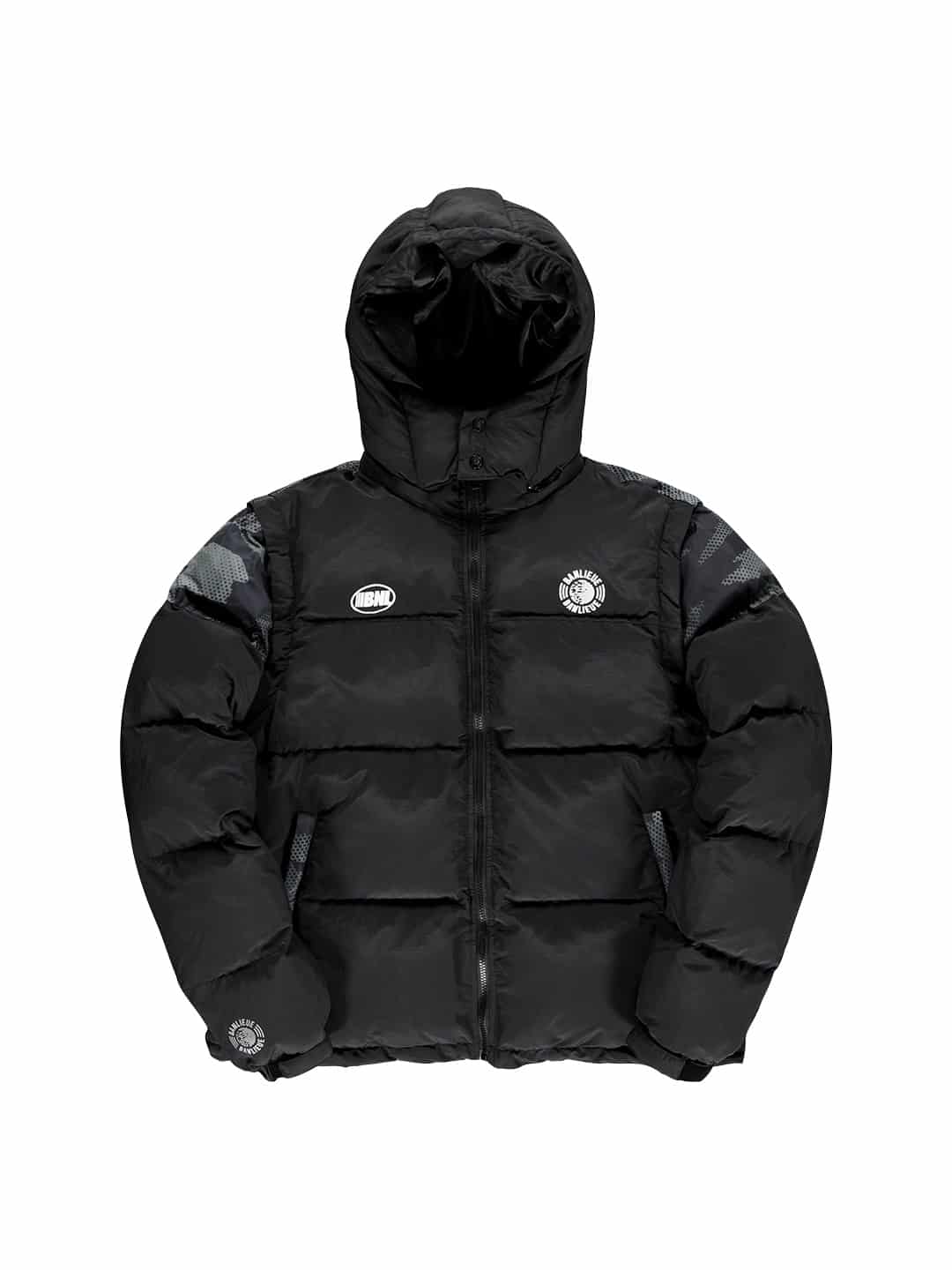 Banlieue Detachable Puffer Zwart