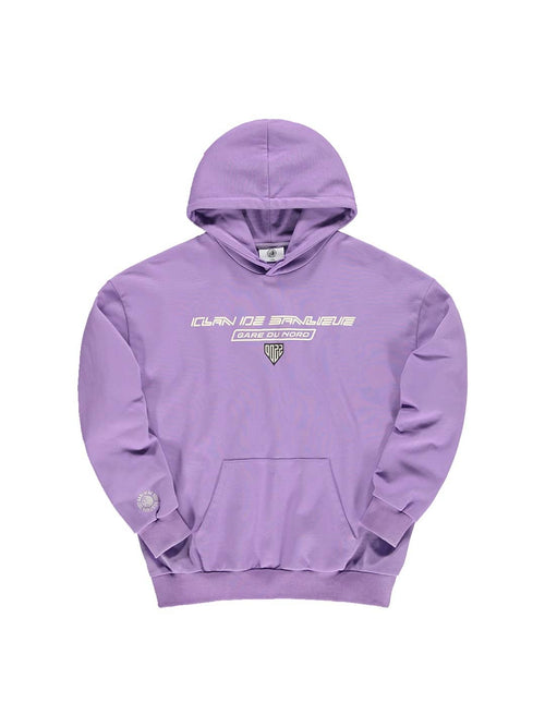 Banlieue Gare Du Nord Hoodie Paars