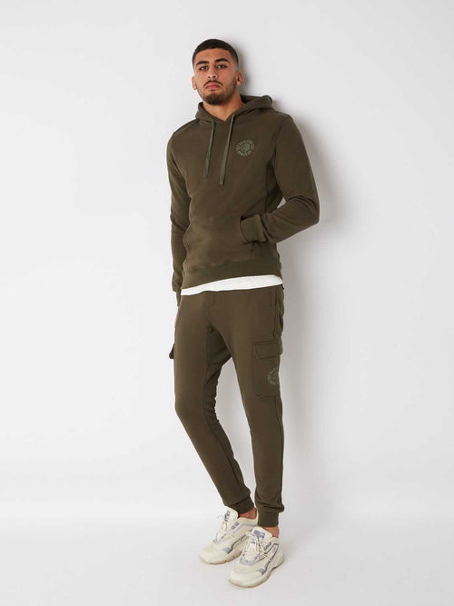 Banlieue Tonal Hoodie Donker Groen