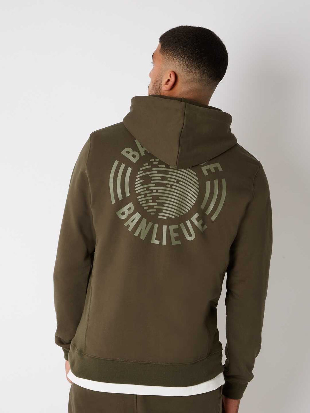 Banlieue Tonal Hoodie Donker Groen