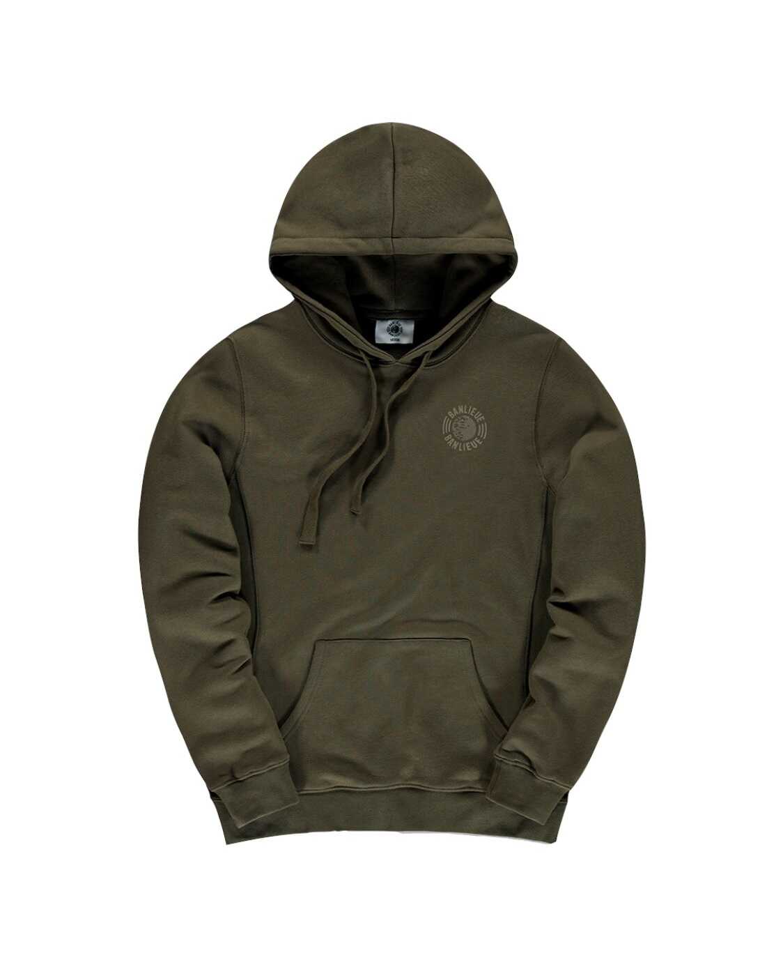 Banlieue Tonal Hoodie Donker Groen
