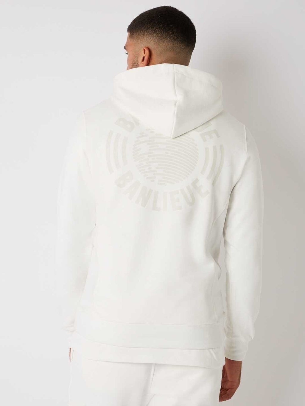 Banlieue Tonal Hoodie Off White