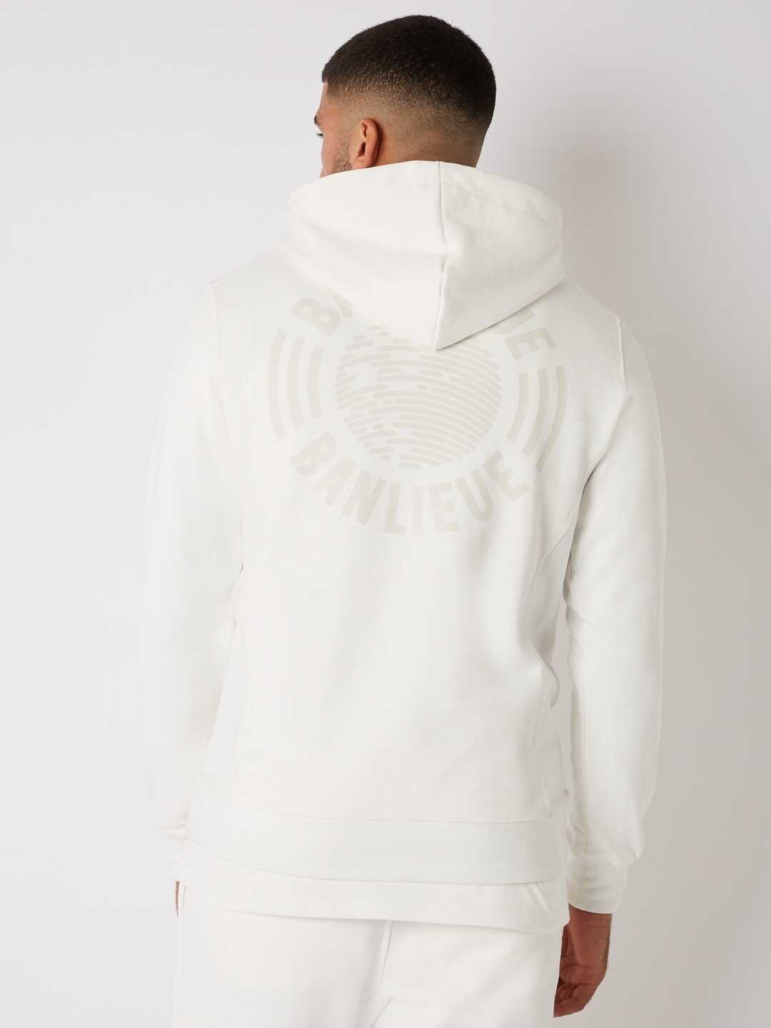 Banlieue Tonal Hoodie Off White