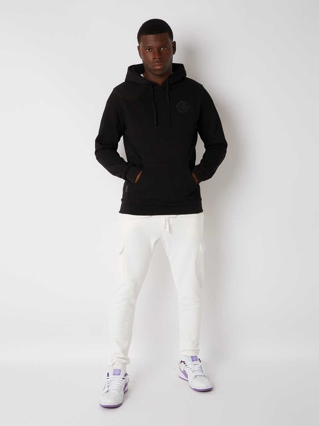 Banlieue Tonal Hoodie Zwart