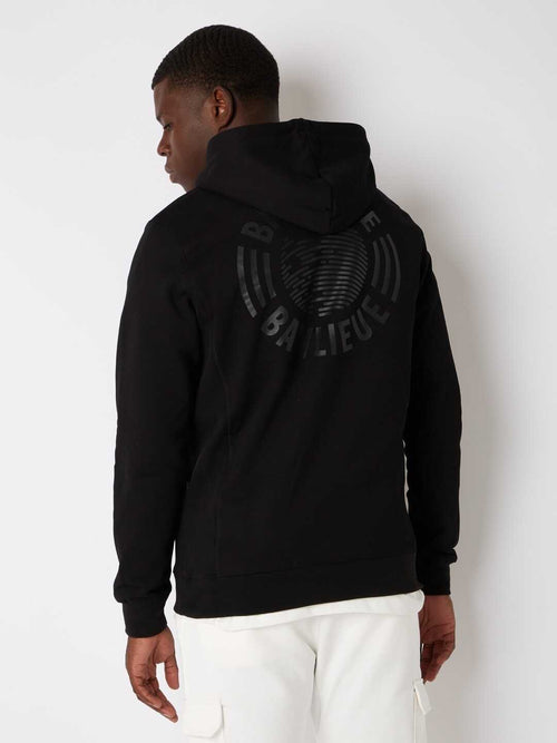 Banlieue Tonal Hoodie Zwart