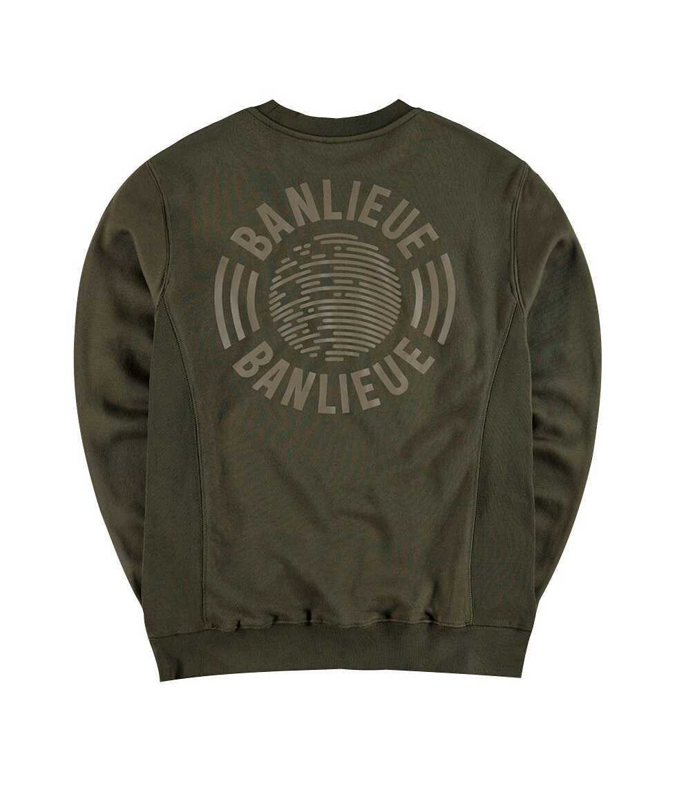 Banlieue Tonal Sweater Donker Groen