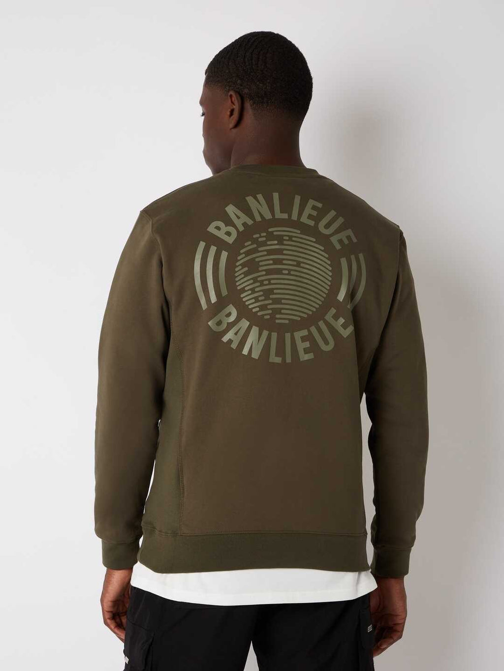 Banlieue Tonal Sweater Donker Groen