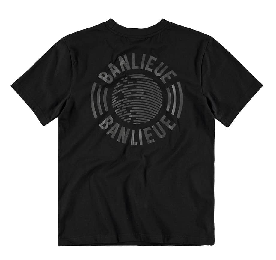 Banlieue Tonal T-shirt Zwart