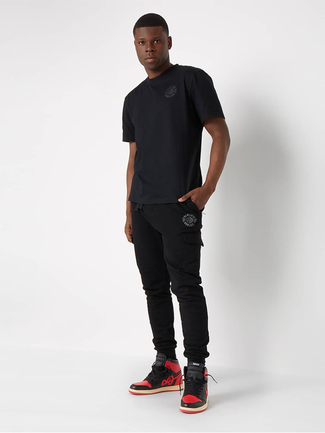 Banlieue Tonal T-shirt Zwart