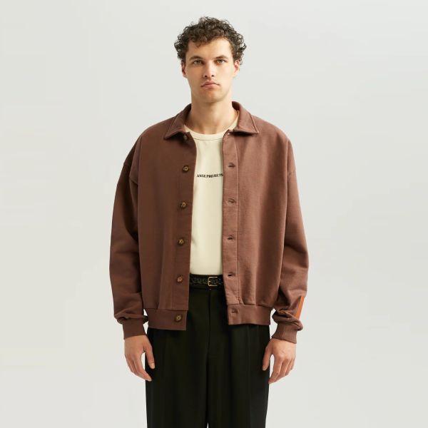 ANGE Projects Button Up Vest Bruin