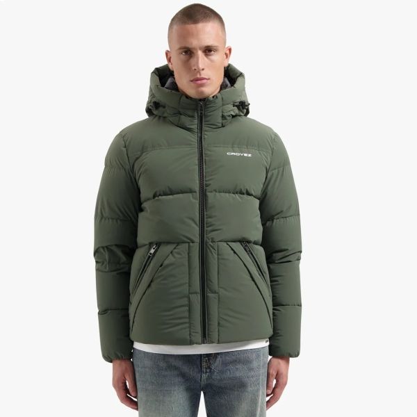 CROYEZ DOWN PUFFER JACKET | DARK GREEN