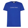 Calvin Klein Raised Striped Logo T-shirt donker blauw