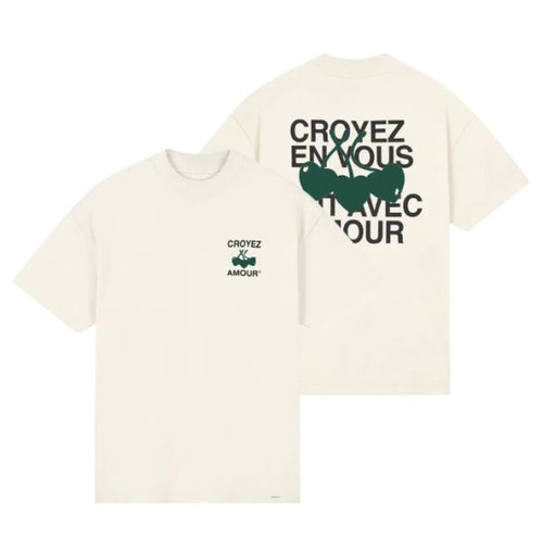 Croyez Amour T-shirt Wit