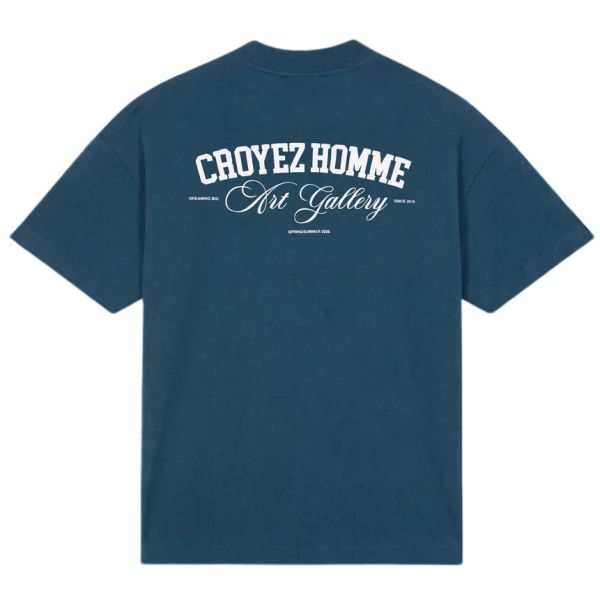 Croyez Art Gallery T-shirt Donker blauw