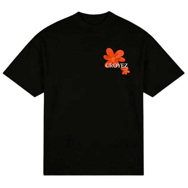 Croyez Botanique T-shirt Zwart/Oranje