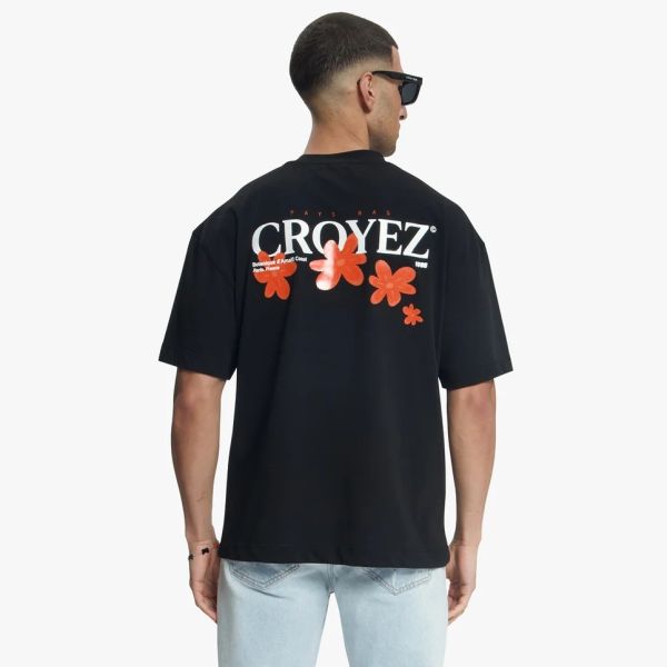 Croyez Botanique T-shirt Zwart/Oranje