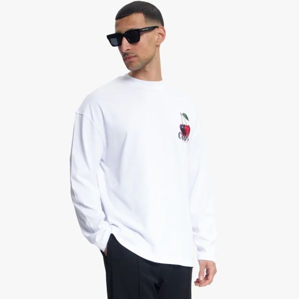 Croyez Cerise D'Amour Longsleeve T-shirt Wit