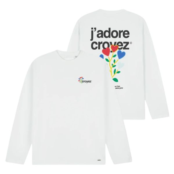 Croyez J'Adore Longsleeve T-shirt Wit