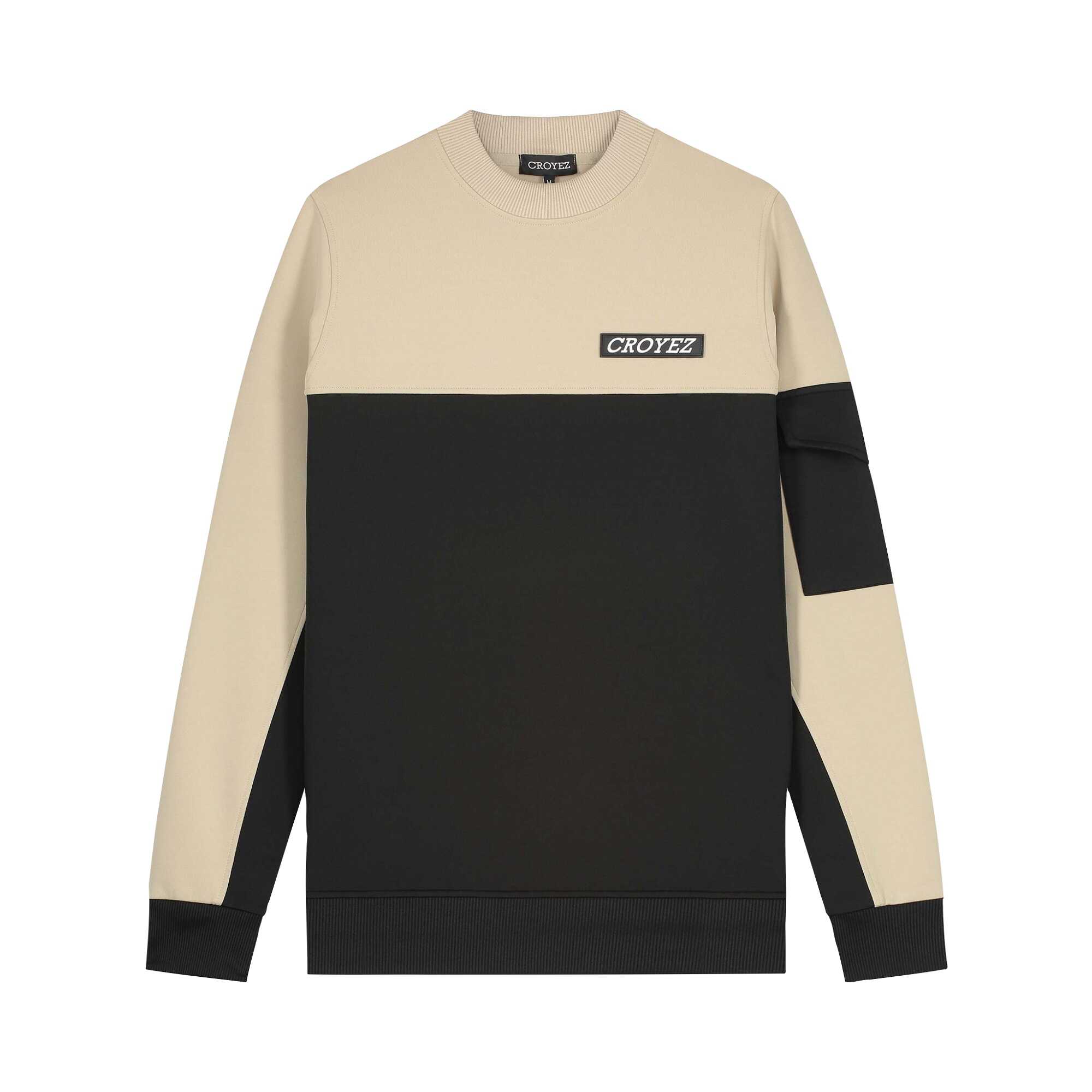 Croyez Lyon Sweater Beige-Zwart
