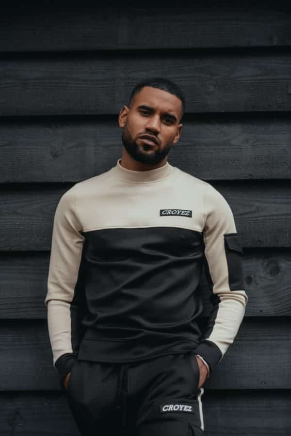 Croyez Lyon Trainingspak Beige Zwart