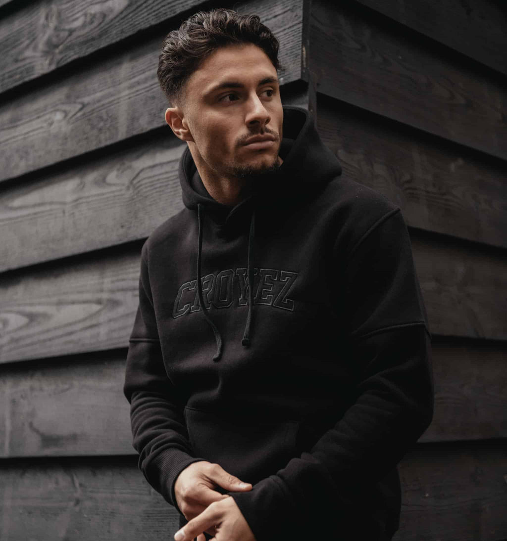 Croyez Tonal Hoodie Zwart