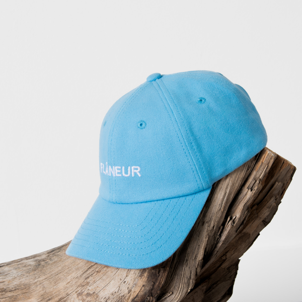 Flaneur logo cap licht blauw