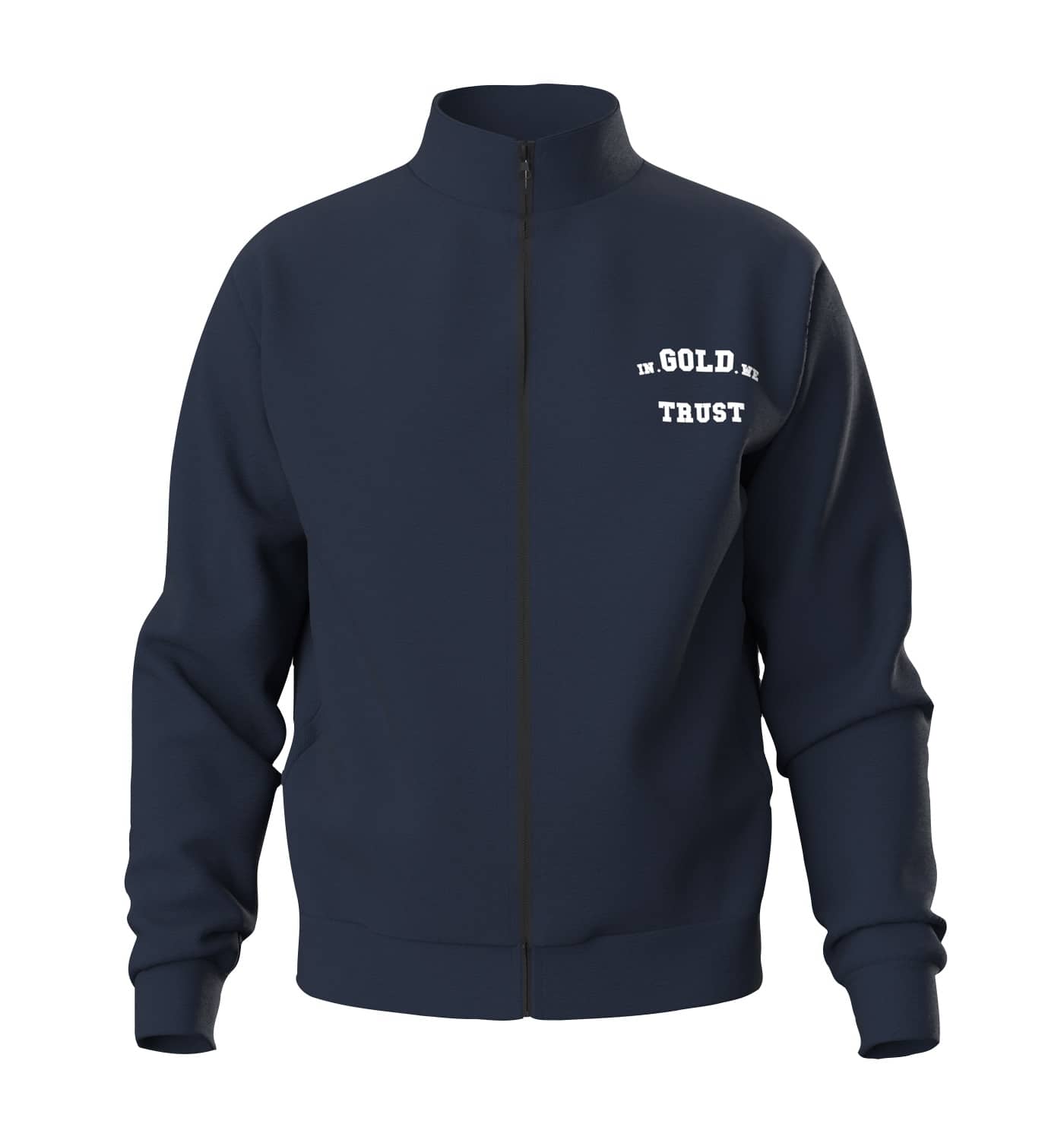 In Gold We Trust Crocodile Vest Blauw IGWTV-008