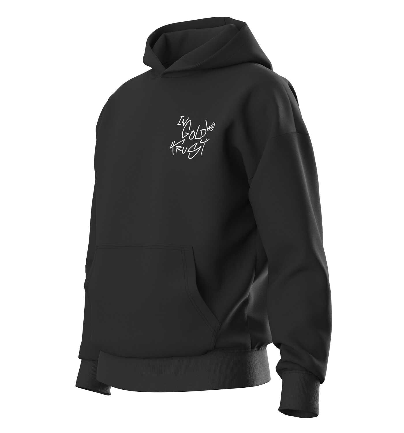 In Gold We Trust Dyrdek Hoodie Zwart IGWTH-048