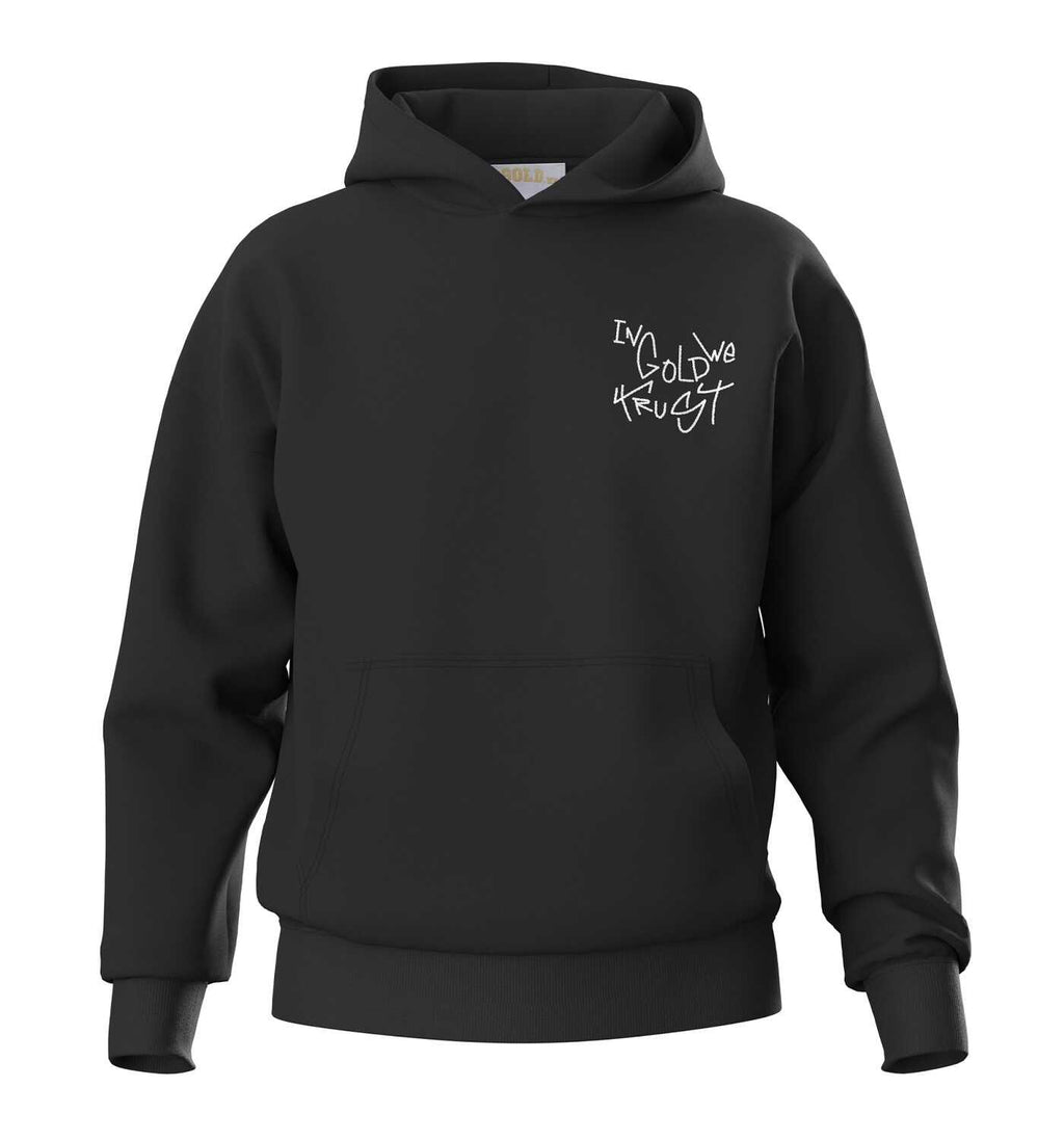 In Gold We Trust Dyrdek Hoodie Zwart IGWTH-048
