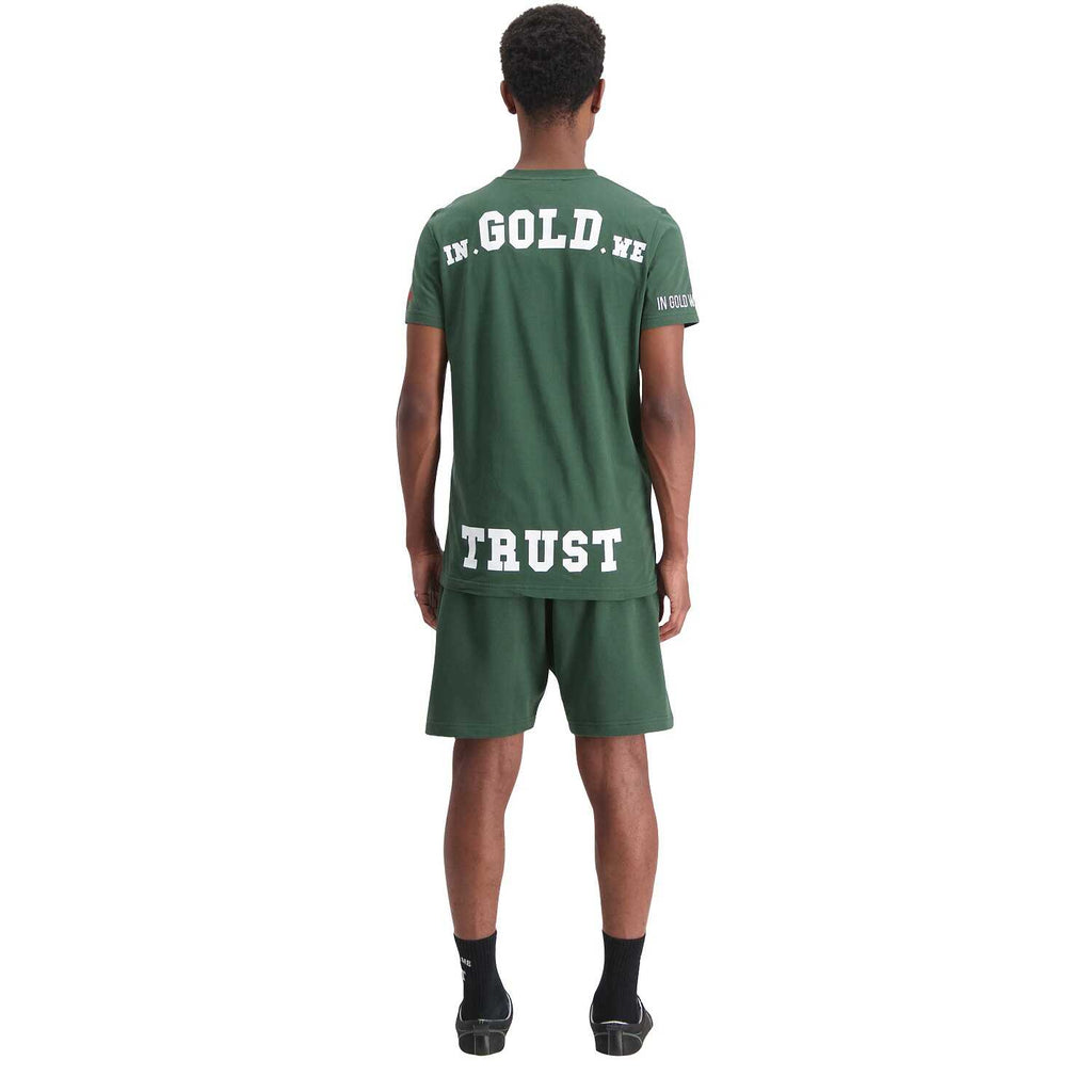 In Gold We Trust Pusha T-shirt Donker Groen IGWTT-050