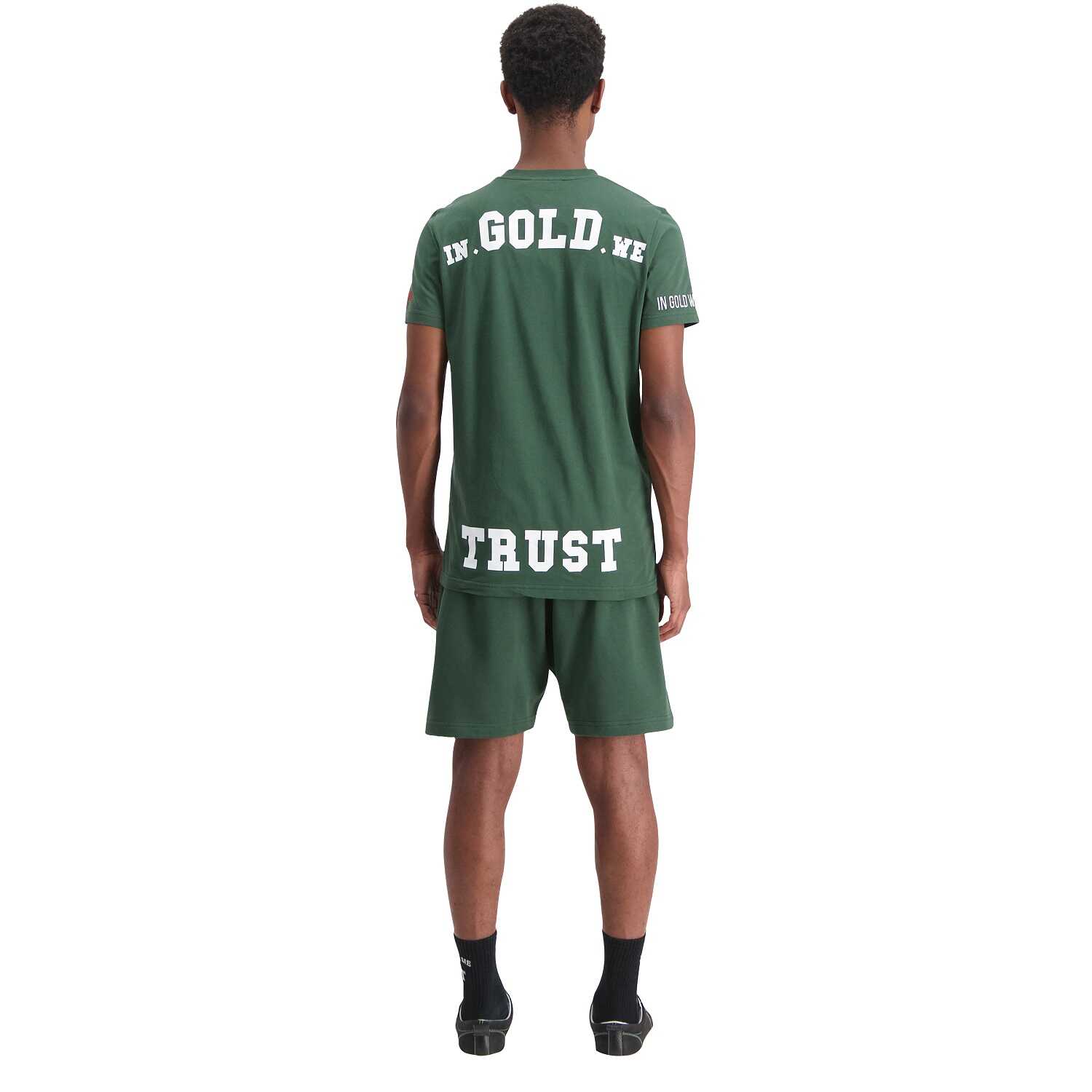 In Gold We Trust Pusha T-shirt Donker Groen IGWTT-050