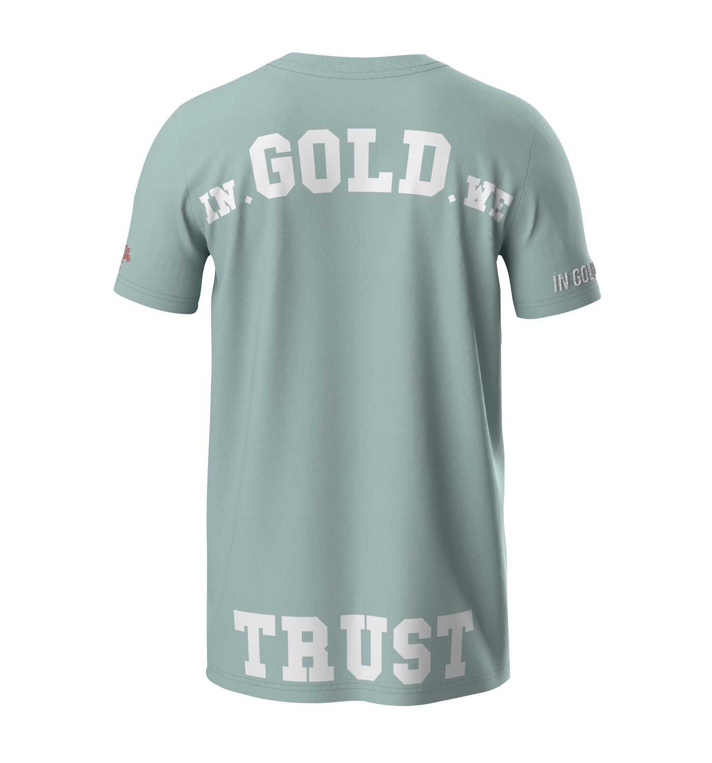 In Gold We Trust Pusha T-shirt Licht Blauw IGWTT-050