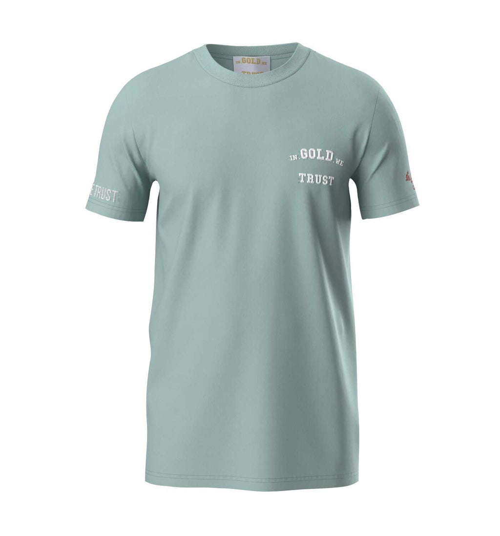 In Gold We Trust Pusha T-shirt Licht Blauw IGWTT-050