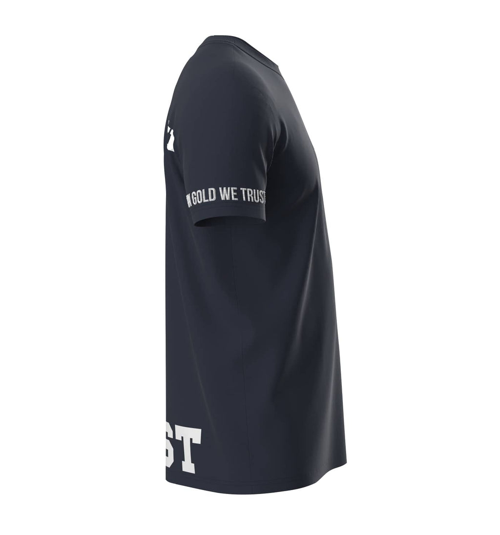 In Gold We Trust Pusha T-shirt Navy IGWTT-050