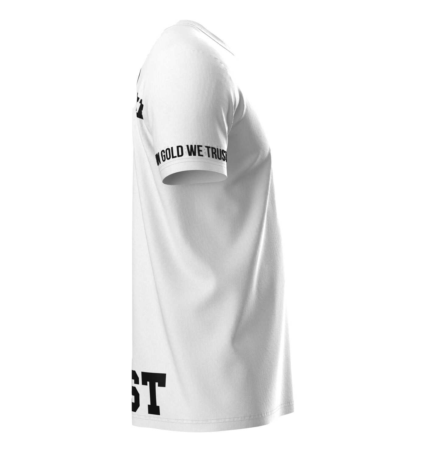 In Gold We Trust Pusha T-shirt Wit IGWTT-050