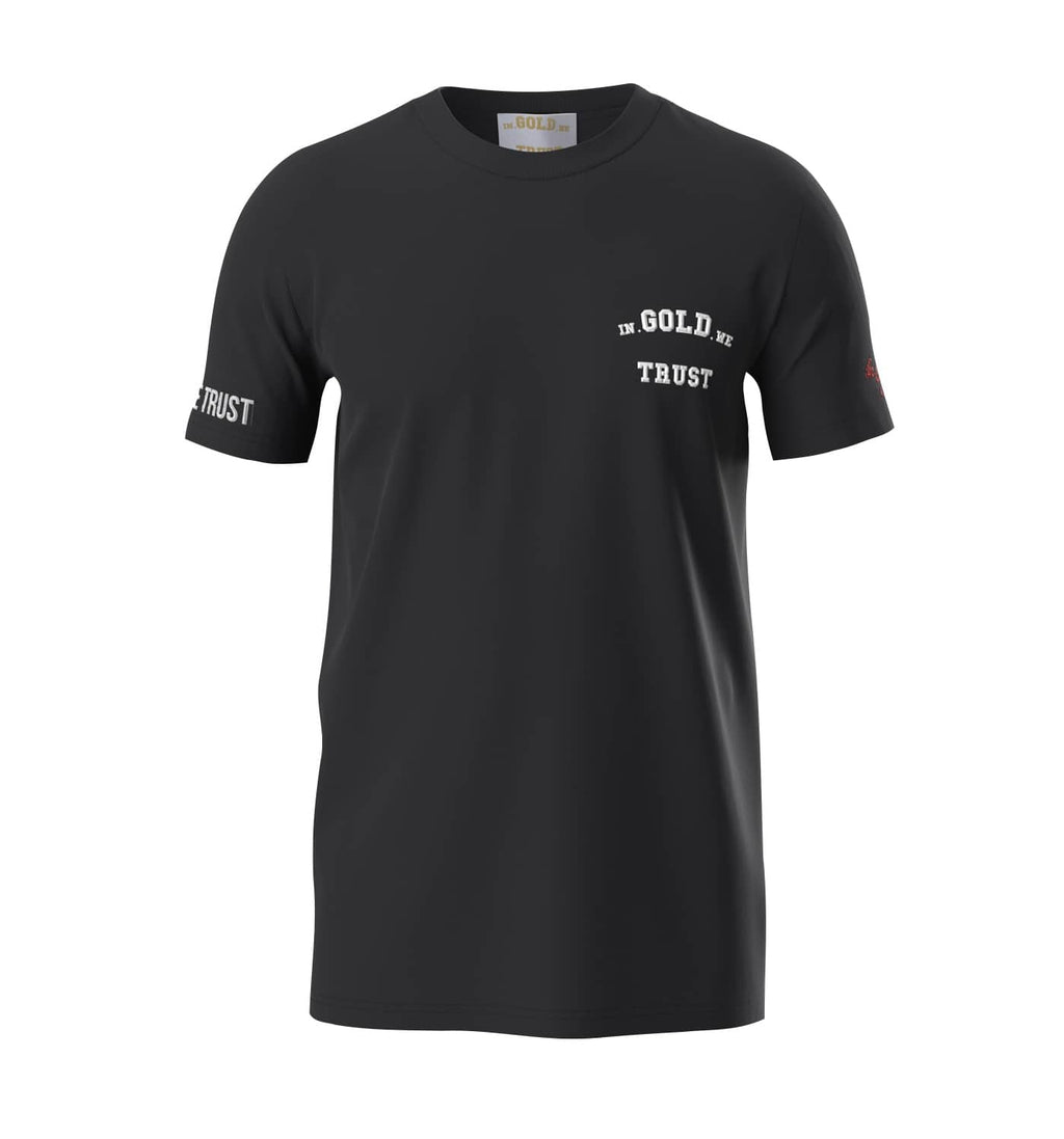In Gold We Trust Pusha T-shirt Zwart IGWTT-050