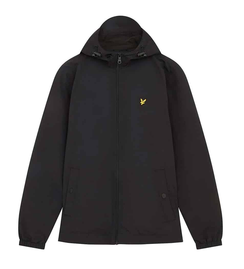 Lyle Scott Zip Trough Hooded Jack Zwart JK464V Z865