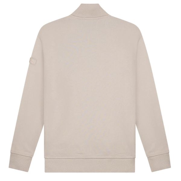 Malelions Turtle Half Zip Sweater Beige