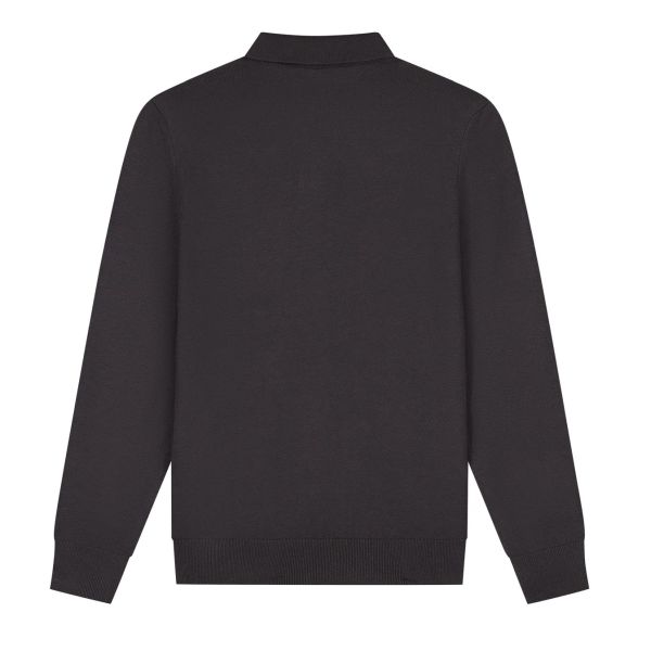 Malelions Knitted Longsleeve Polo Bruin