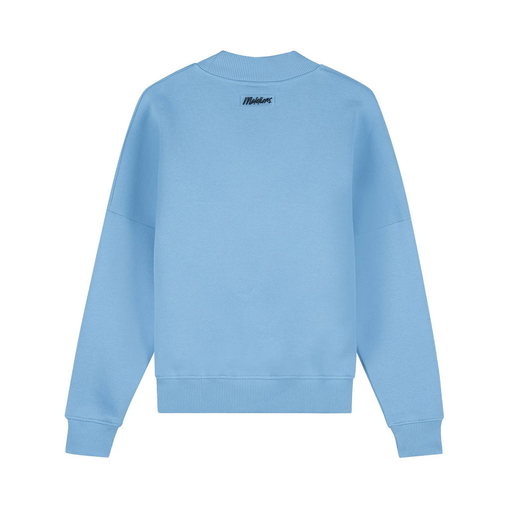 Malelions Brand Sweater Dames Blauw D1-PS22-05