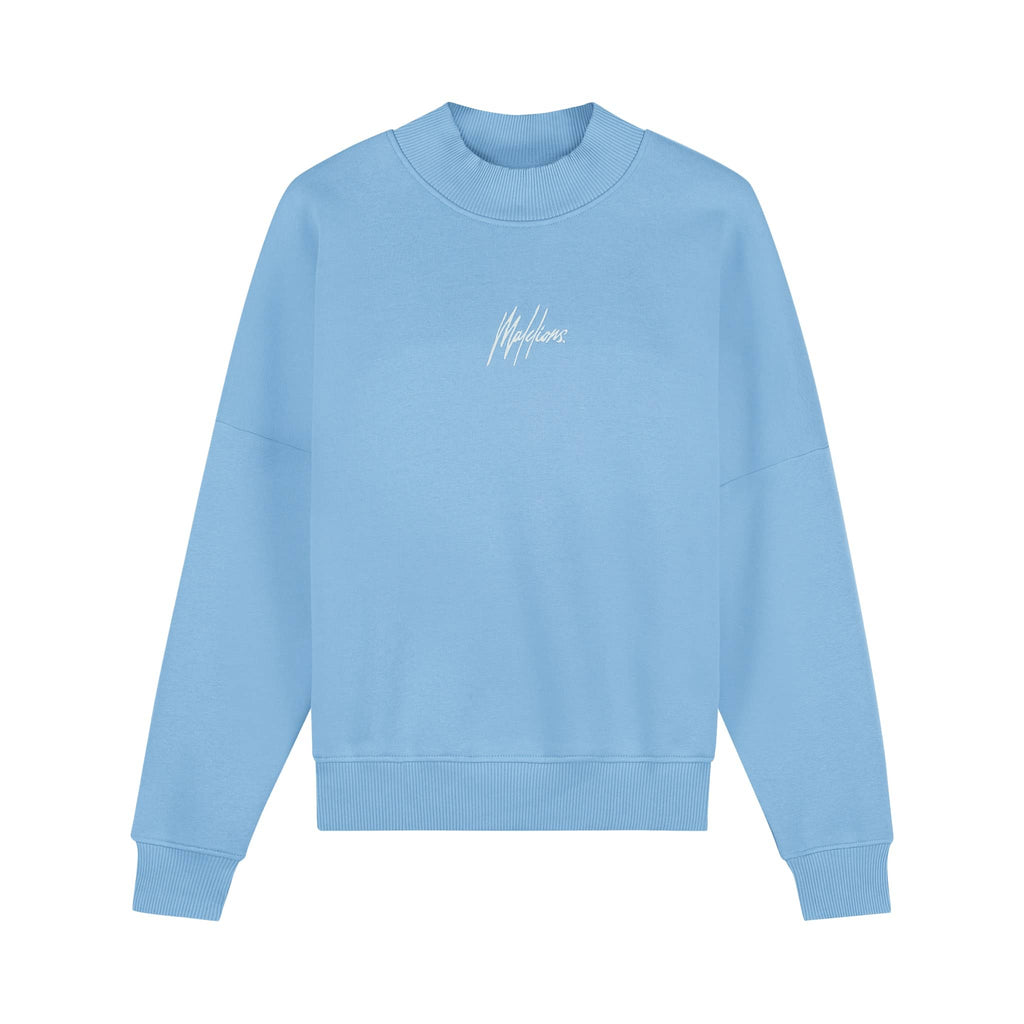 Malelions Brand Sweater Dames Blauw D1-PS22-05